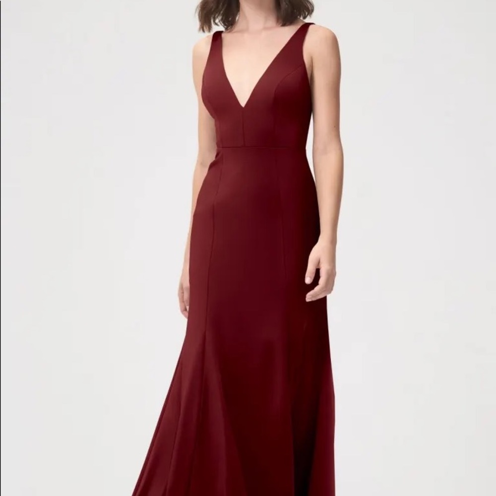Jenny Yoo jade cranberry dress